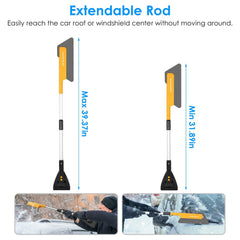 1Pc 3 In 1 Car Snow Removal Shovel With Lights Car Snow Removal Tool