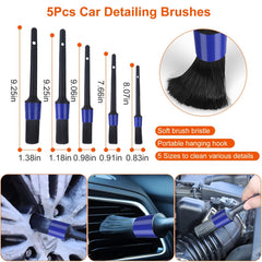 26Pcs Car Detailing Brush Kit Exterior Interior Car Cleaning Set Drill