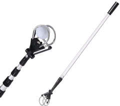 HOW TRUE Golf Ball Retriever 12ft 15ft 18ft Aluminum Alloy Golf Ball Retriever Telescopic for Water Golf Ball Picker Grabber Golf Accessories Golf Gift (18ft)