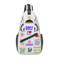 Xtmunole Golf Sling Backpack Golf Sling Bag Golf Crossbody Shoulder Bag Golf Purse Golf Chest Bag For Men Women