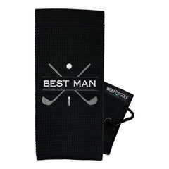 Best Man Golf Towel - Best Man Gifts - Bridal Party Golf Towels - Wedding Party Golf Towels - Golf Gifts for Groomsman - Embroidered Golf Gifts