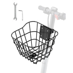 Front Bike Basket, Electric Scooter Basket with Fixed Bracket - Max