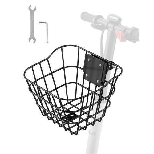 Front Bike Basket, Electric Scooter Basket with Fixed Bracket - Max