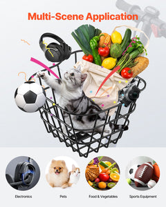 Front Bike Basket, Electric Scooter Basket with Fixed Bracket - Max