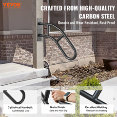 Handrails for Outdoor Steps, 29in Length Wall Mount Safety Railings
