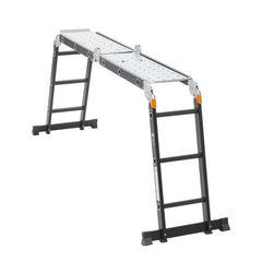 Multi-Purpose Folding Ladder, 7-in-1 Tall Extension Step Ladder, A