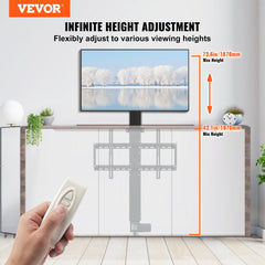 TV Lift Stand Motorized TV auto Lift Mount Bracket for 66–152.4 cm