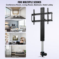 TV Lift Stand Motorized TV auto Lift Mount Bracket for 66–152.4 cm