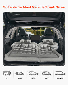 Car Air Mattress, Inflatable Car Camping Mattress, Flocking Thickened