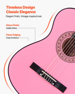 Classical Guitar, 960 mm, Wood Classical Guitar Starter Kit for