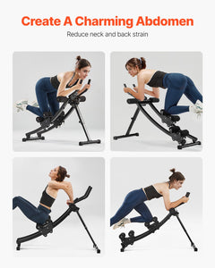 AB Workout Machine, Dual-track Ab Workout Equipment at Home Gym, Core