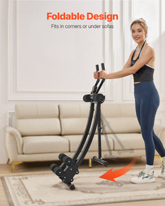 AB Workout Machine, Dual-track Ab Workout Equipment at Home Gym, Core