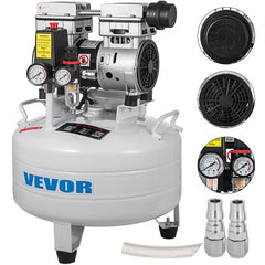 Vertical Air Compressor 6.6 Gallon Ultra Quiet Oil-Free Air Compressor