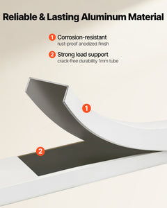 4 Step Ladder, Folding Step Stool with Wide Anti-Slip Pedal and