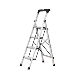 4 Step Ladder, Folding Step Stool with Wide Anti-Slip Pedal and