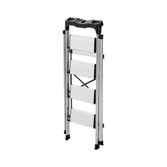 4 Step Ladder, Folding Step Stool with Wide Anti-Slip Pedal and