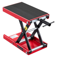 Motorcycle Lift, 499 kg Motorcycle Scissor Lift Jack with Wide Deck &