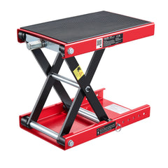 Motorcycle Lift, 499 kg Motorcycle Scissor Lift Jack with Wide Deck &