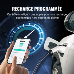 Portable EV Charger Type 2, 16A 3.7 kW, Electric Vehicle Car Charger