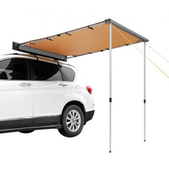 Car Side Awning, Large 4.6'x6.6' Shade Coverage Vehicle Awning,