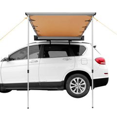 Car Side Awning, Large 4.6'x6.6' Shade Coverage Vehicle Awning,