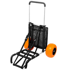 Beach Dolly with Big Wheels for Sand, 29.9in x 15.4in Cargo Deck, w/