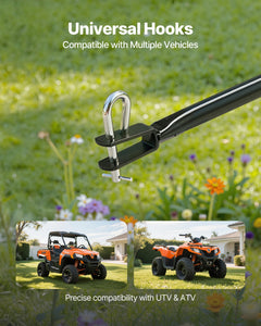 Tow Behind Broadcast Spreader, 130LBS Capacity, Tow/Push Garden