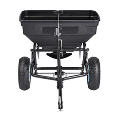 Tow Behind Broadcast Spreader, 130LBS Capacity, Tow/Push Garden