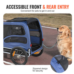 Dog Bike Trailer, Supports up to 100 lbs, Pet Cart Bicycle Carrier,
