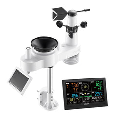 7-in-1 Wi-Fi Weather Station with APP, 190.5 mm VA Display, Wireless