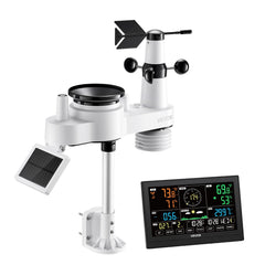 7-in-1 Wi-Fi Weather Station with APP, 190.5 mm VA Display, Wireless