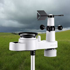 5-in-1 Wi-Fi Weather Station, 190.5 mm VA Display, Wireless Solar