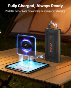 Jump Starter, 1000A Peak, Car Jumper Starter Battery Pack, 12V