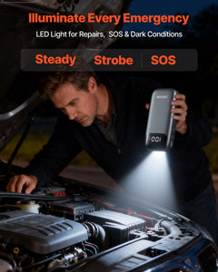 Jump Starter, 6000A Peak, Car Jumper Starter Battery Pack, 12V